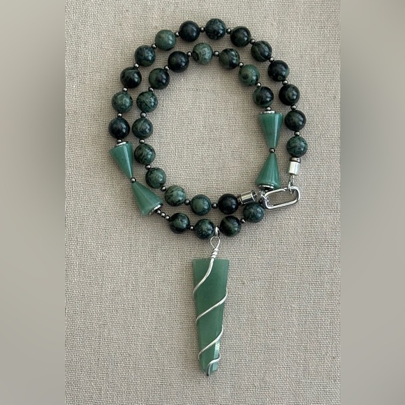 24 inch Kambaba Gemstone bead necklace NWOT - Picture 4 of 14